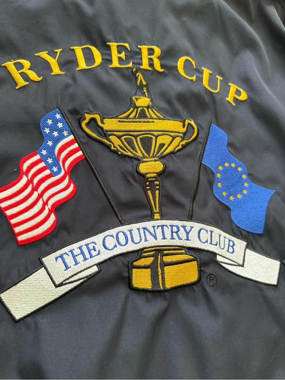 Vintage Slazenger Ryder Cup The Country Club Men’s Navy Quarter Zip